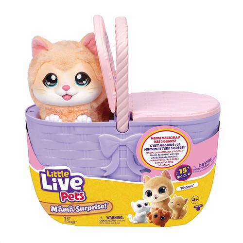 Peluche interactive LITTLE LIVE PETS Mama Surprise Chat Sons Naissance surprise - vue 2
