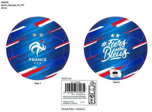 Ballon Mousse Haute Densité France FFF - Taille 4