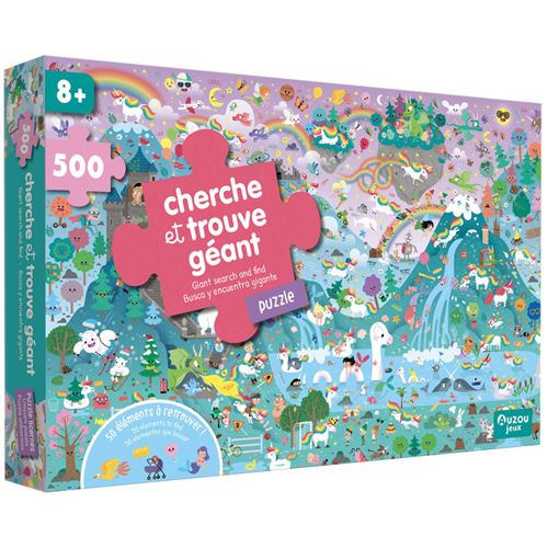 Puzzle enfant Auzou Cherche et trouve géant 500 pièces