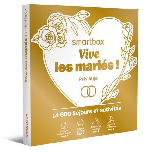 Coffret cadeau Smartbox Vive les Mariés ! Privilège