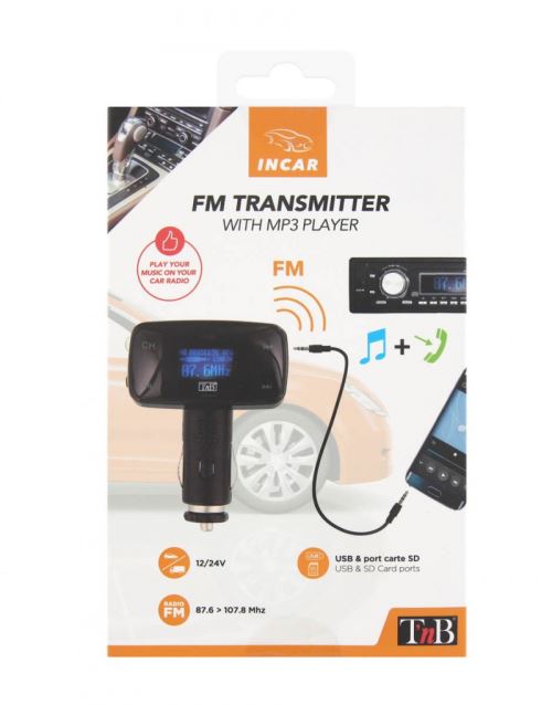 Transmetteur FM Bluetooth 3 en 1 - T'nB