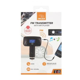 Transmetteur audio FM T'nb Noir - 1