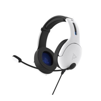 Casque Gaming filaire PDP LVL50 Blanc pour PS4