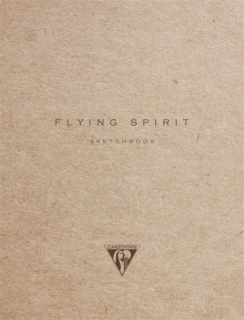 Carnet de 120 pages Clairefontaine Flying Spirit 16 x 21 cm Kraft