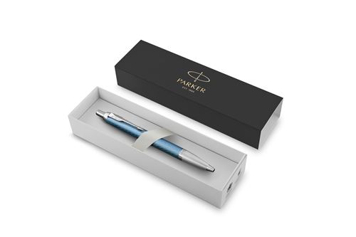 Parker IM stylo bille | Premium avec attributs chromés | Pointe moyenne avec recharge d’encre | Coffret cadeau - vue 1