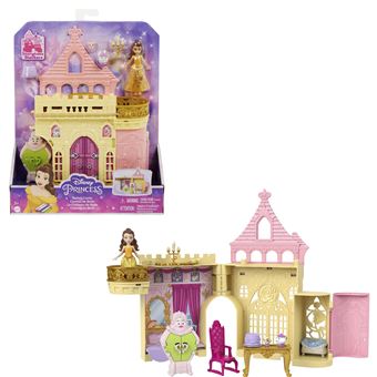 Disney La Reine des Neiges Jouets Elsa empilable Maison de poupée avec  petite poupée et 8 pièces, inspiré des films Disney La Reine des Neiges,  jouets