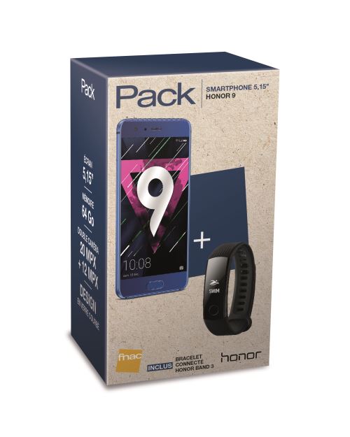 Acheter Pack Fnac Smartphone Honor 9 Double SIM 64 Go Bleu + Bracelet connecté Band 3 Noir État correct - 213,99 € Pack Fnac Smartphone Honor 9 Double SIM 64 Go Bleu + Bracelet connecté Band 3 Noir État correct - Honor reconditionné disponible sur Fnac