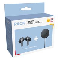 Pack Fnac Ecouteurs intra-auriculaires sans fil True Wireless Samsung Buds4 Pro avec réduction de bruit active Noir + Pad à induction magnétique 25 W