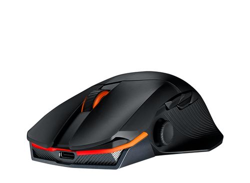 Souris Sans Fil Gaming Asus Rog Chakram X Origin Noir Et Orange