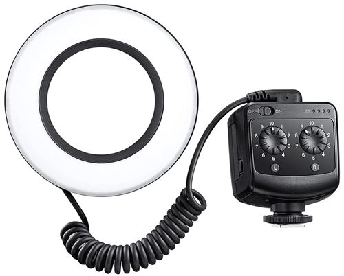 Flash Godox RING72 Macro LED Ring Light Blanc et noir