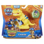 Pack de 2 figurines Paw Patrol Dino Rescue Chase et un dinosaure surprise