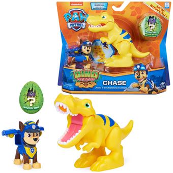 Pack de 2 figurines Paw Patrol Dino Rescue Chase et un dinosaure surprise