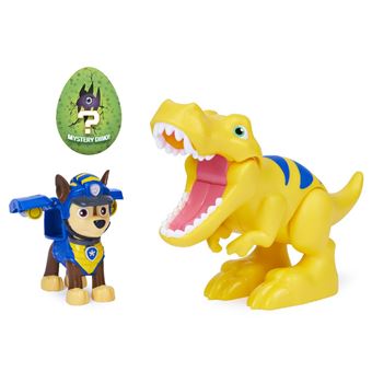 Pack de 2 figurines Paw Patrol Dino Rescue Chase et un dinosaure surprise