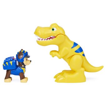 Pack de 2 figurines Paw Patrol Dino Rescue Chase et un dinosaure surprise