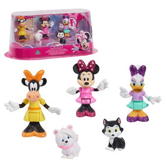 Pack 5 figurines articulées Minnie 7,5 cm