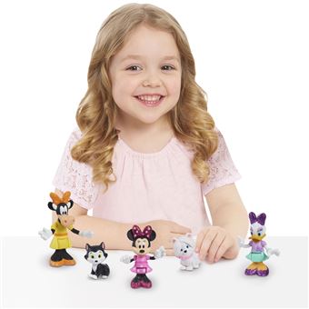 Pack 5 figurines articulées Minnie 7,5 cm