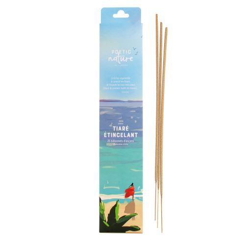 25 bâtonnets d'encens Tiaré étincelant Poetic Nature