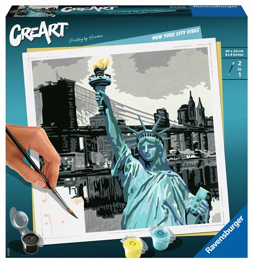 Peinture au numéro Ravensburger Creart Format carré New York City
