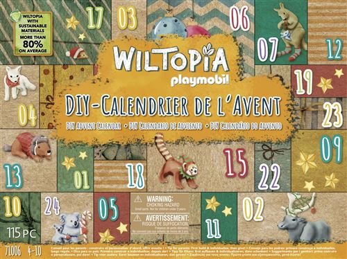 Playmobil Calendrier De L'Avent 71006 Tour Du Monde Animaux Diy