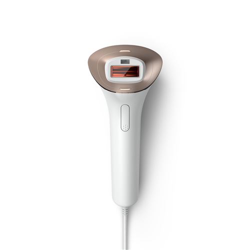 Épilateur À Lumière Pulsée Philips Lumea Série 8000 Senseiq Bri945 Blanc Et Rose