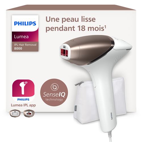 Philips IPL Epilator Lumea 8000-serie SenseIQ BRI945 Wit en Roze
