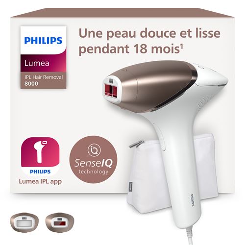 Épilateur à Lumière Pulsée Philips Lumea Série 8000 Senseiq Bri945