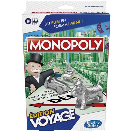 Jeu Classique Monopoly Edition Voyage – F8256FR0monopoly