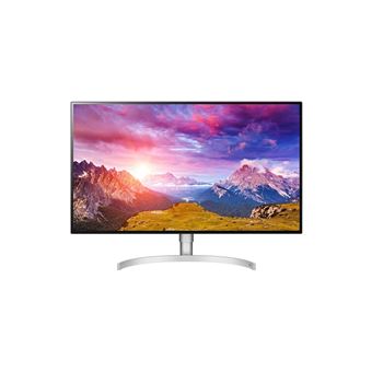 LG 32UL950-W - LED-monitor - 32" (31.5" zichtbaar) - 3840 x 2160 4K - AH-IPS - 450 cd/m² - 1300:1 - 5 ms - 2xThunderbolt 3, HDMI, DisplayPort - luidsprekers - zilver, wit (achterkant)