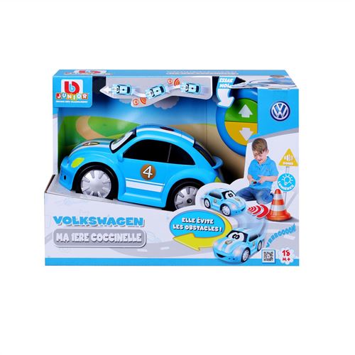 V&eacute;hicule radiocommand&eacute;e Bb Junior Volkswagen Bleu
