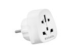 Adaptateur de voyage Verbatim WTEU-02 Prise Monde vers Europe 2500 W Blanc