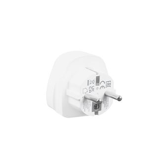 Adaptateur de voyage Verbatim WTEU-02 Prise Monde vers Europe 2500 W Blanc