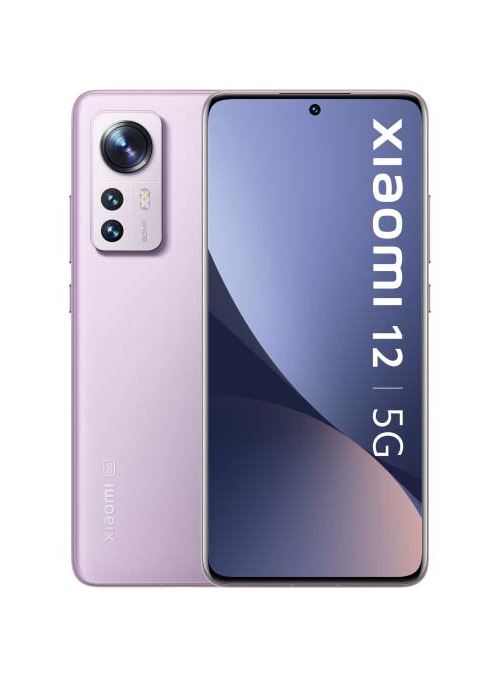 Xiaomi 12 - 5G smartphone - dual-SIM - RAM 8 GB / 256 GB - OLED-scherm - 6.28" - 2400 x 1080 pixels (120 Hz) - 3x achtercamera's 50 MP, 13 MP, 5 MP - front camera 32 MP - paars