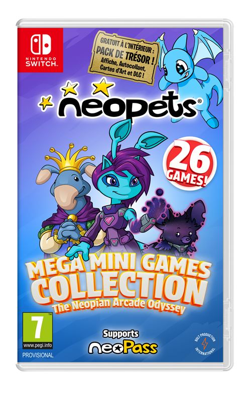 Neopets Mega Mini Games Collection Day 1 Edition Nintendo Switch