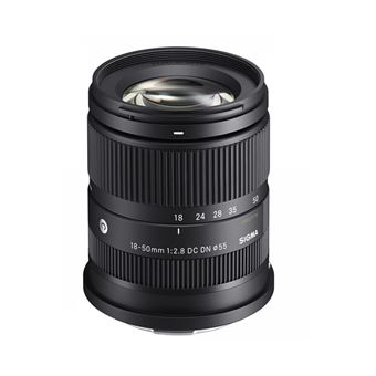 Objectif hybride Sigma 18-50mm f/2.8 DC DN Contemporary noir pour