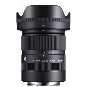 Objectif hybride Sigma 18-50mm f/2.8 DC DN Contemporary noir pour Fuji X