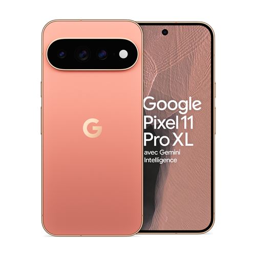 Smartphone Google Pixel 11 Pro XL 6.73 OLED 5G Double SIM 256 Go Rose Pêche