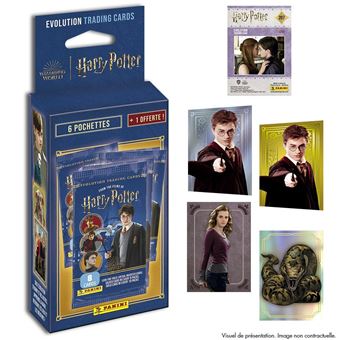 Jeu de cartes Panini Harry Potter Evolution Trading cards Blister 7 pochettes Modèle aléatoire