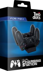 Station de recharge Two Dots Noir pour DualShock PS4