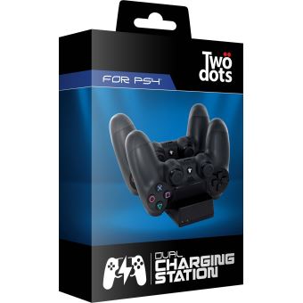 Station de recharge Two Dots Noir pour DualShock PS4