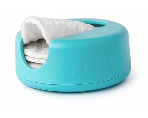 Disques démaquillants LastRound réutilisables étui Bleu Turquoise