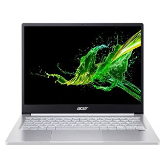 Acer Swift 3 SF313-52-56EW - Intel Core i5 - 1035G4 / 1.1 GHz - Win 10 Home 64 bits - Iris Plus Graphics - 8 GB RAM - 256 GB SSD - 13.5" IPS 2256 x 1504 - Wi-Fi 6 - glimmend silver - tsb Frans - voor Fnac - 1