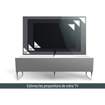 Meuble TV Meliconi Belovo 160 M00172 Bois foncé avec support