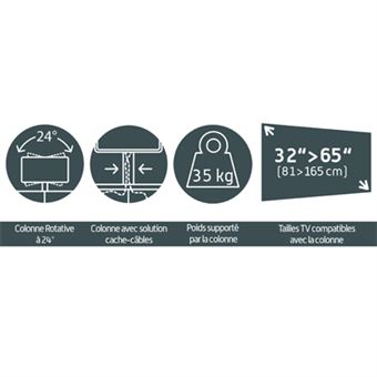 Meuble TV Meliconi Belovo 160 M00172 Bois foncé avec support