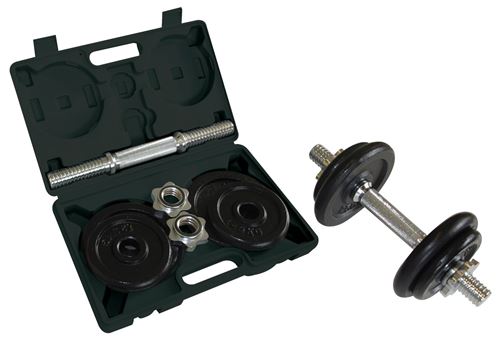 Accessoire de fitness Schildkrot Kit d'halteres 10 kg noir