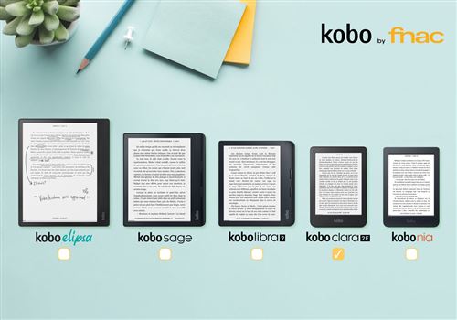 Liseuse numérique Kobo by Fnac Clara 2E 6 16 Go Bleu océan foncé - Liseuse  eBook - Achat & prix