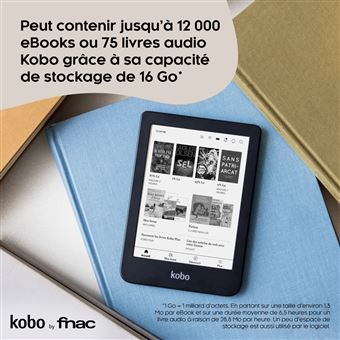 Liseuse numérique Kobo by Fnac Clara 2E 6 16 Go Bleu océan foncé - Liseuse  eBook