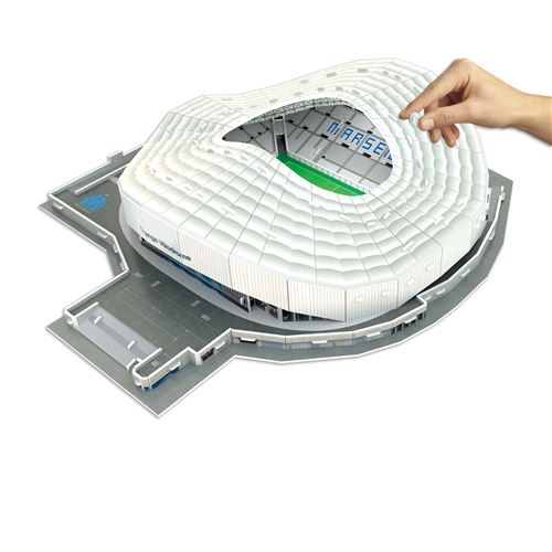 Puzzle Megableu Stade 3D Orange Vélodrome Olympique de Marseille Version LED  - Puzzle - Achat & prix