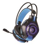 Micro-casque Gaming Rétro-éclairé Alpha Omega Players Dragon C29 Noir et bleu pour PC, PS4, Xbox One et Nintendo Switch