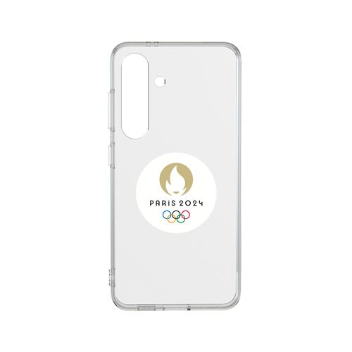 Coque résine Samsung Flamme Paris 2024 pour Samsung Galaxy S24 Transparent