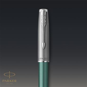 PARKER Sonnet Essentiel Stylo roller, Vert, Recharge noire pointe fine, Coffret cadeau